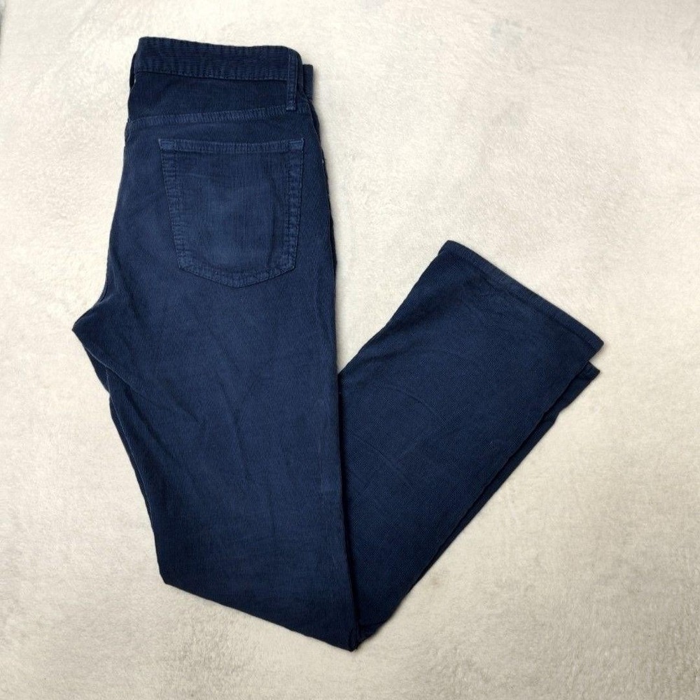 Bonobos Pants Mens 32x32 Blue Corduroy Chino Stretch 5 Pocket Casual Made In USA
